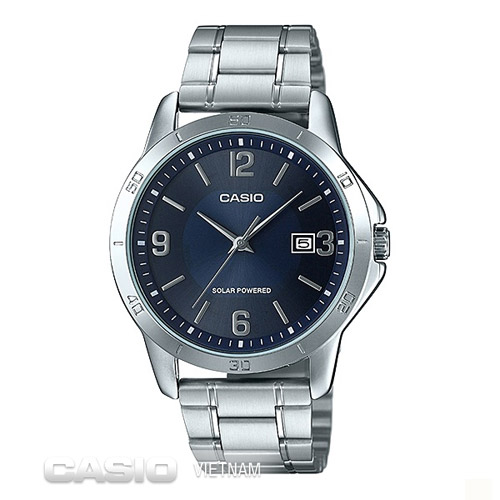 Đồng hồ nam Casio MTP-VS02D-2ADF Mặt đồng hồ xanh trẻ trung